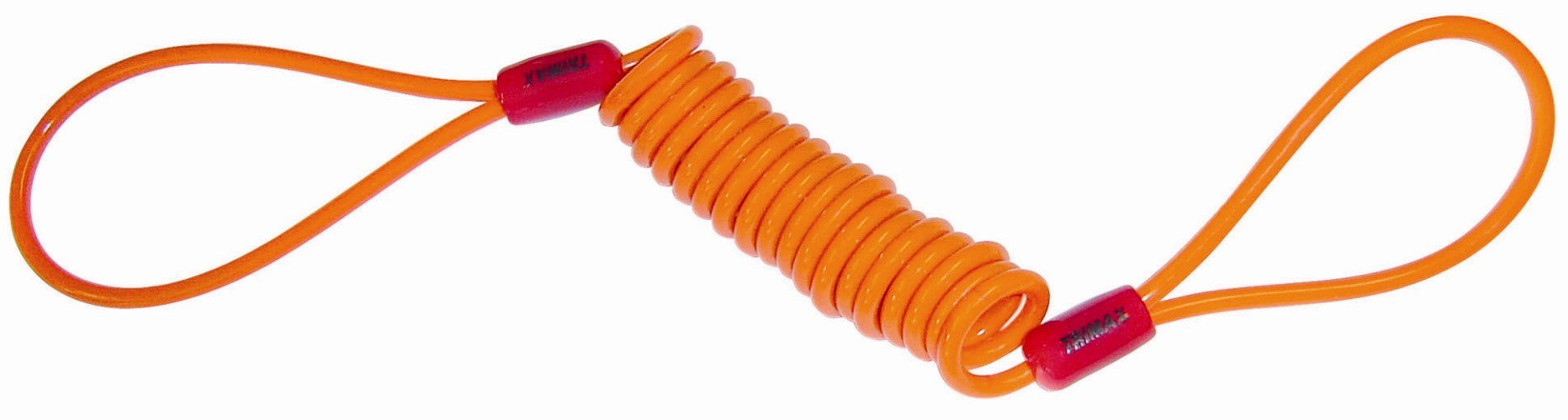 Trimax Disc Lock Dual Loop Safety Cable 1/8' X 48' L (Reminder Cable Only) Tsc612, Card Packaging, Red